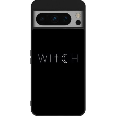 Google Pixel 8 Pro Case Hülle - Silikon schwarz Halloween 22 witch word