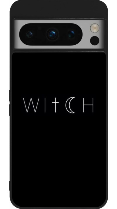 Coque Google Pixel 8 Pro - Silicone rigide noir Halloween 22 witch word