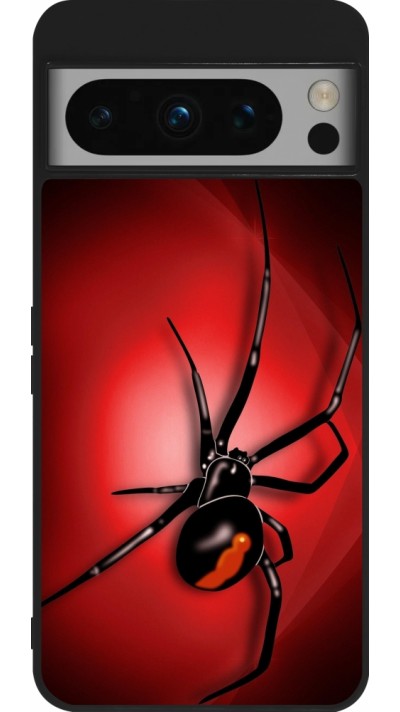 Google Pixel 8 Pro Case Hülle - Silikon schwarz Halloween 2023 spider black widow