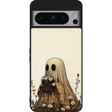 Coque Google Pixel 8 Pro - Silicone rigide noir Halloween 2025 Ghost gardener