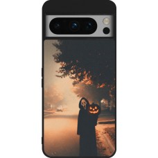 Coque Google Pixel 8 Pro - Silicone rigide noir Halloween 2025 Scream