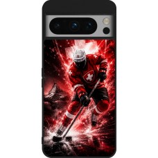 Google Pixel 8 Pro Case Hülle - Silikon schwarz Hockey World Championship Player