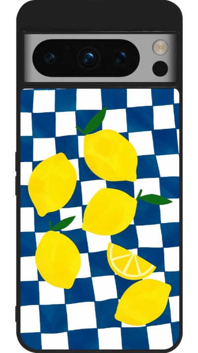 Coque Google Pixel 8 Pro - Silicone rigide noir Illustration lemons 2026