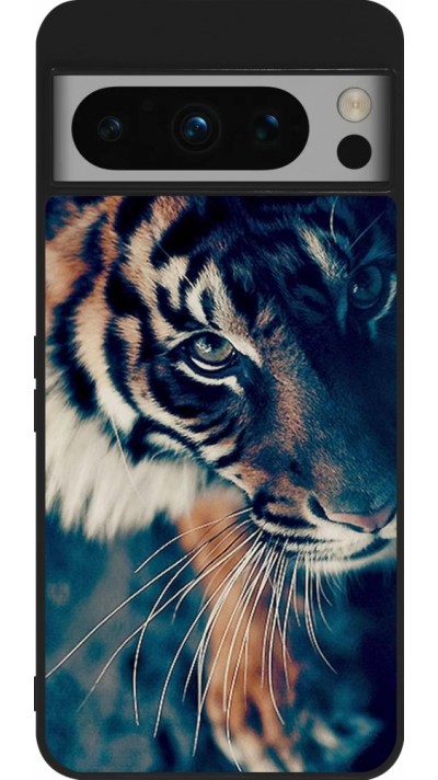 Google Pixel 8 Pro Case Hülle - Silikon schwarz Incredible Lion