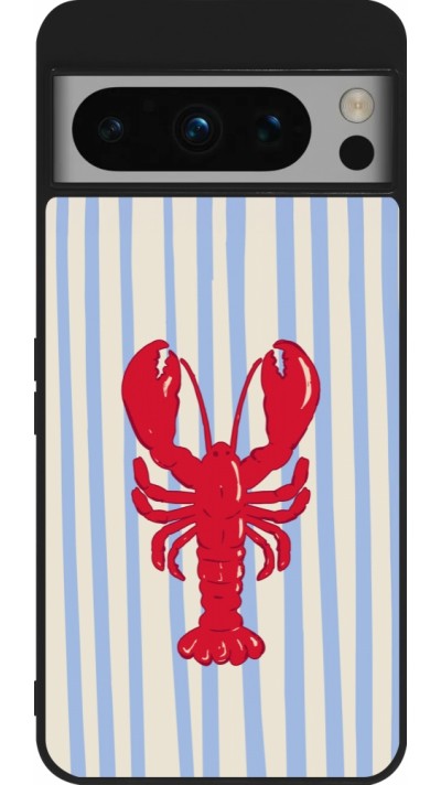 Coque Google Pixel 8 Pro - Silicone rigide noir Red lobster 2026