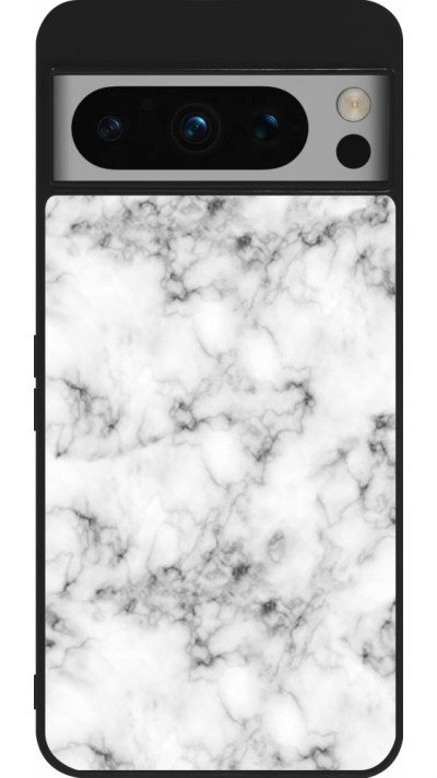 Google Pixel 8 Pro Case Hülle - Silikon schwarz Marble 01