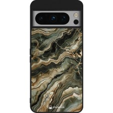 Google Pixel 8 Pro Case Hülle - Silikon schwarz Oliv Marmor