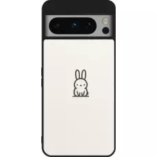 Coque Google Pixel 8 Pro - Silicone rigide noir Minimal bunny cutie