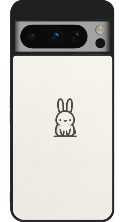 Coque Google Pixel 8 Pro - Silicone rigide noir Minimal bunny cutie