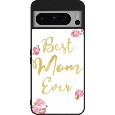 Google Pixel 8 Pro Case Hülle - Silikon schwarz Mom 2024 best Mom ever
