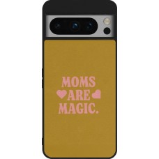 Coque Google Pixel 8 Pro - Silicone rigide noir Mom 2026 Are Magic