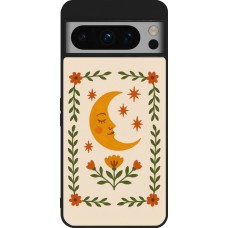 Coque Google Pixel 8 Pro - Silicone rigide noir Half moon stamp 2026