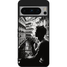 Google Pixel 8 Pro Case Hülle - Silikon schwarz Parisian Smoker