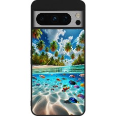 Google Pixel 8 Pro Case Hülle - Silikon schwarz Strandparadies