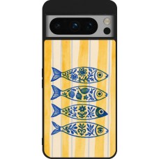 Google Pixel 8 Pro Case Hülle - Silikon schwarz Portuguese fish 2026