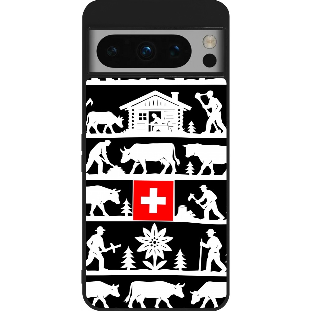 Google Pixel 8 Pro Case Hülle - Silikon schwarz Poya Schweiz 1 schwarz