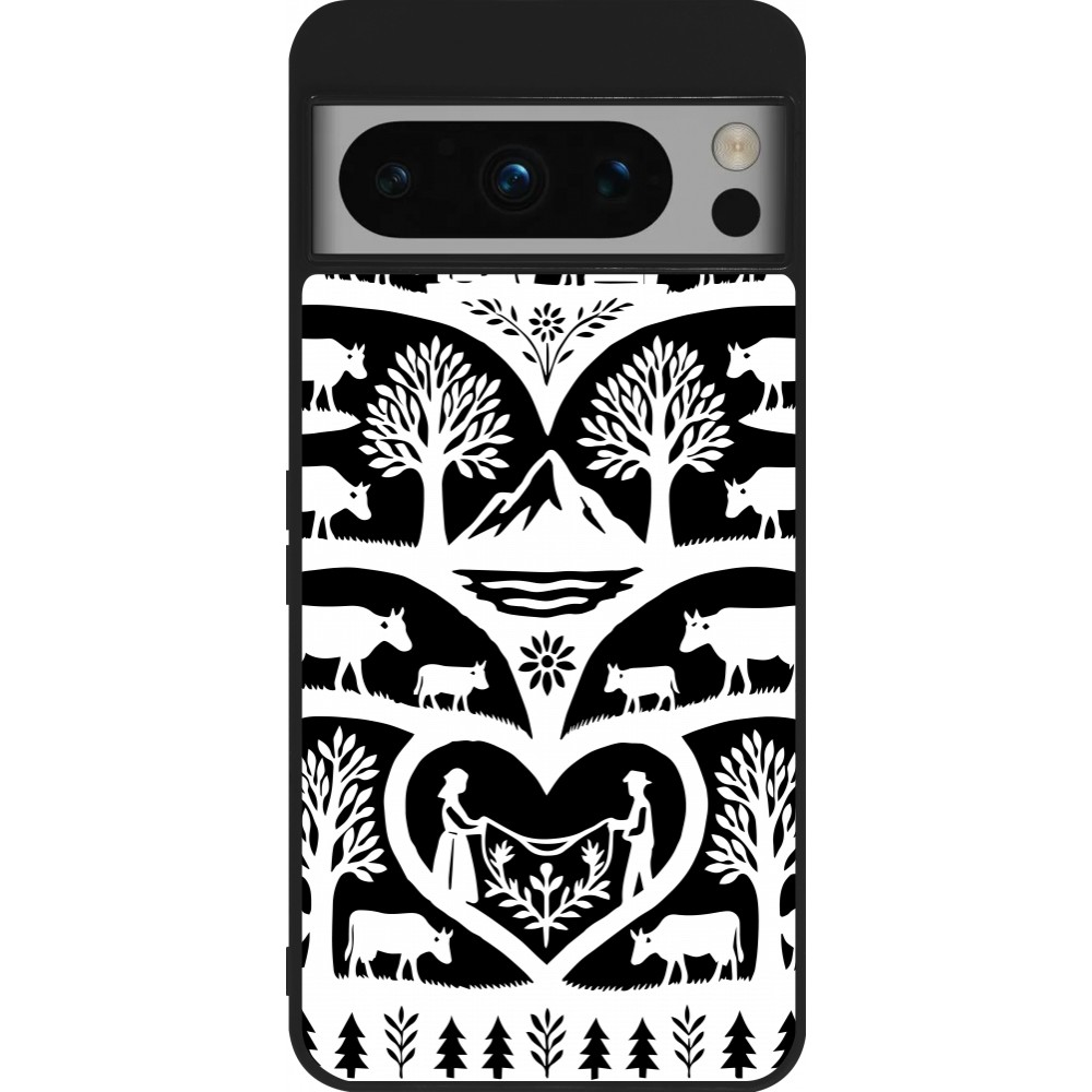 Google Pixel 8 Pro Case Hülle - Silikon schwarz Poya Schweiz 2 schwarz
