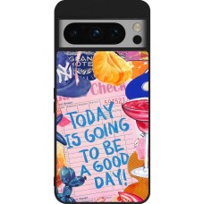 Google Pixel 8 Pro Case Hülle - Silikon schwarz Preppy Today is Going to be a good day