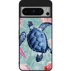 Coque Google Pixel 8 Pro - Silicone rigide noir Preppy Turtle
