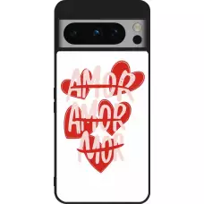 Coque Google Pixel 8 Pro - Silicone rigide noir Saint Valentines Day 26 Amor