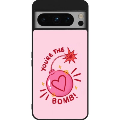 Google Pixel 8 Pro Case Hülle - Silikon schwarz Saint Valentines Day 26 You are the bomb