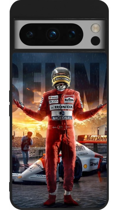 Coque Google Pixel 8 Pro - Silicone rigide noir Senna The King of Rain