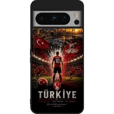 Google Pixel 8 Pro Case Hülle - Silikon schwarz Fussball Türkei splash 2026