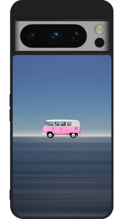 Coque Google Pixel 8 Pro - Silicone rigide noir Spring 23 pink bus