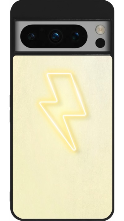 Coque Google Pixel 8 Pro - Silicone rigide noir Spring 23 power on