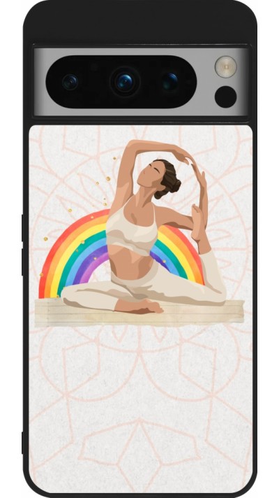 Coque Google Pixel 8 Pro - Silicone rigide noir Spring 23 yoga vibe