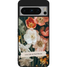 Coque Google Pixel 8 Pro - Silicone rigide noir Full Bloom Spring 2026