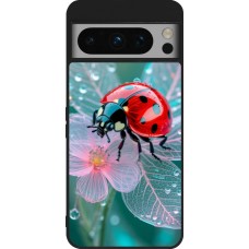 Google Pixel 8 Pro Case Hülle - Silikon schwarz Ladybird in bloom Spring 2026