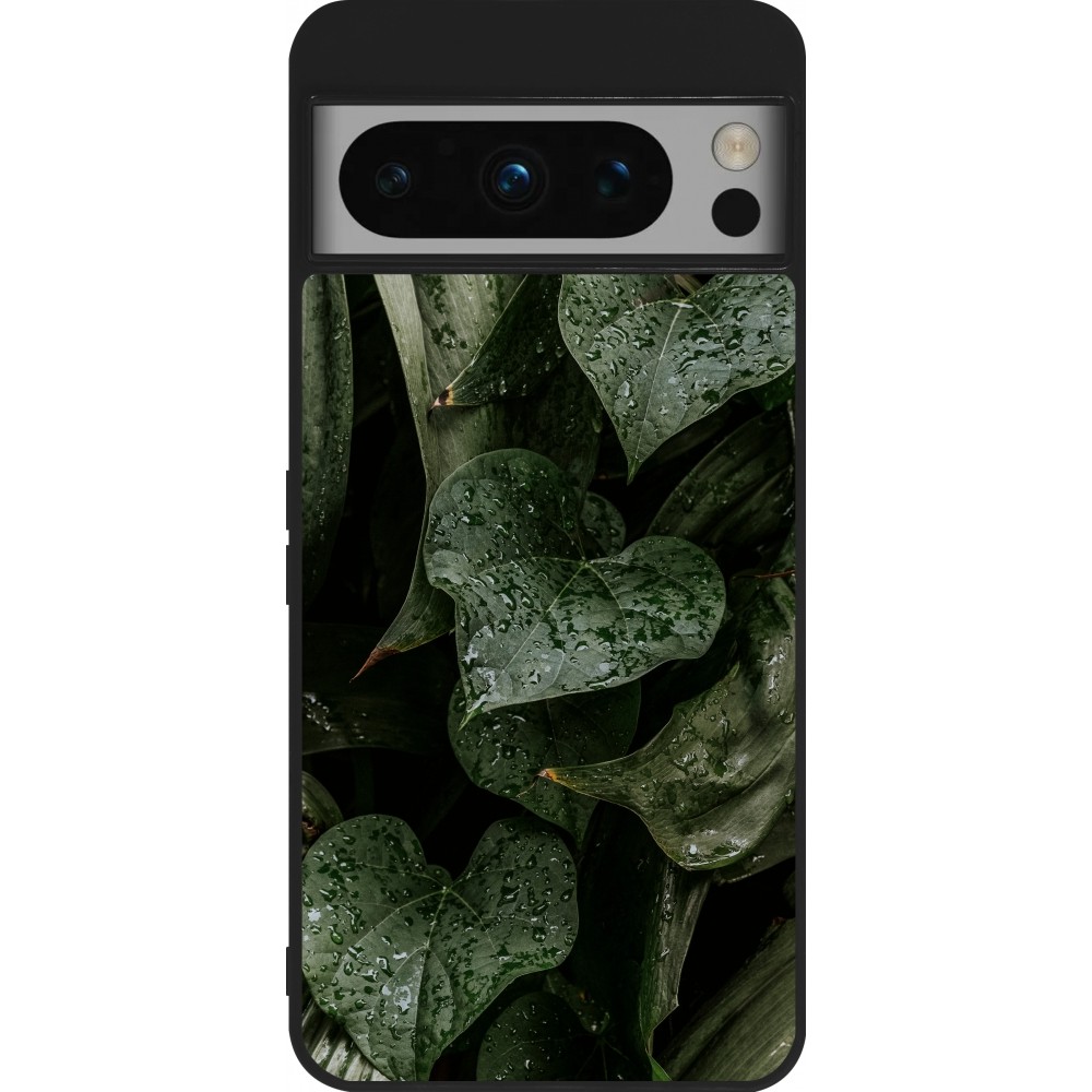 Google Pixel 8 Pro Case Hülle - Silikon schwarz Spring 23 fresh plants