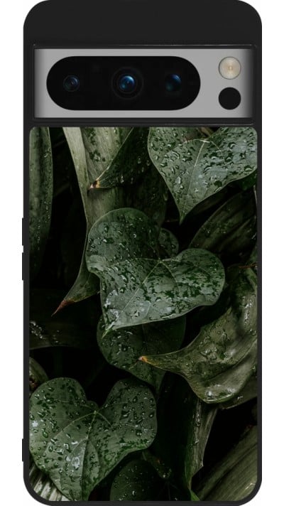 Coque Google Pixel 8 Pro - Silicone rigide noir Spring 23 fresh plants