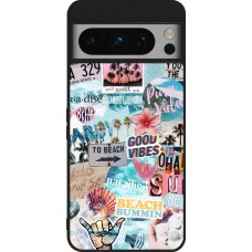 Google Pixel 8 Pro Case Hülle - Silikon schwarz Summer 20 collage