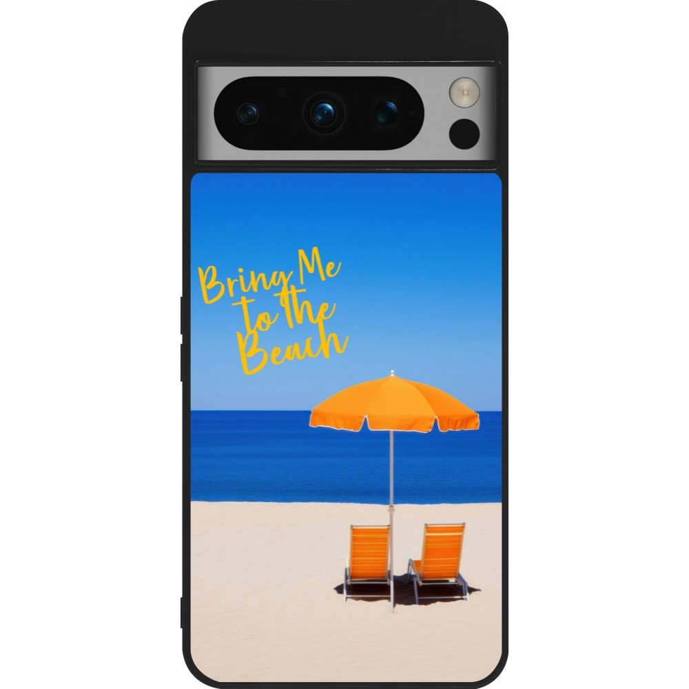 Google Pixel 8 Pro Case Hülle - Silikon schwarz Summer 2025 Bring me to the beach