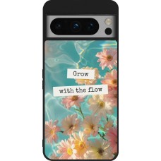 Coque Google Pixel 8 Pro - Silicone rigide noir Summer 2025 Grow with the flow