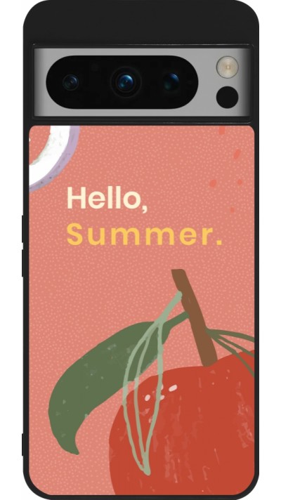 Coque Google Pixel 8 Pro - Silicone rigide noir Summer 2025 Hello summer