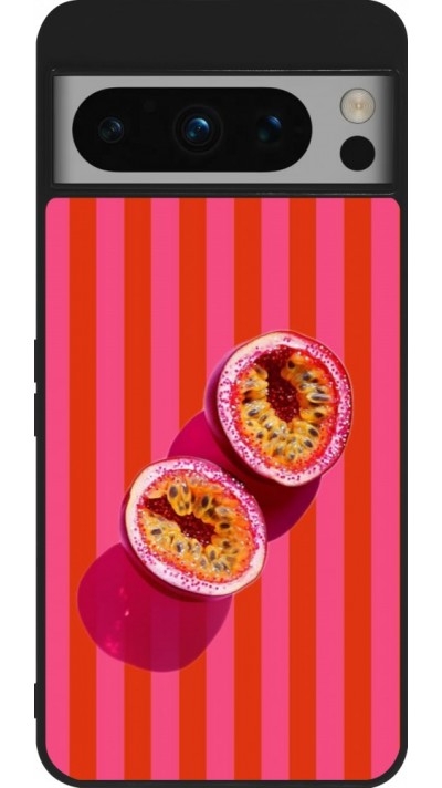 Google Pixel 8 Pro Case Hülle - Silikon schwarz Passion fruit Summer 2026