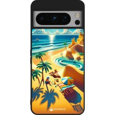 Coque Google Pixel 8 Pro - Silicone rigide noir Sunset Breeze