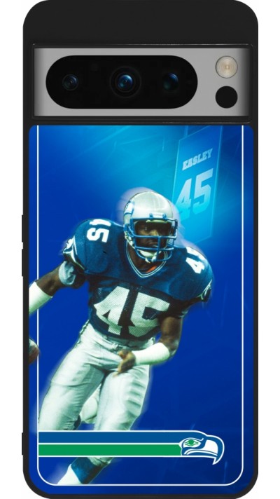 Coque Google Pixel 8 Pro - Silicone rigide noir Super Bowl 26 Seattle 1