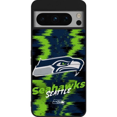 Coque Google Pixel 8 Pro - Silicone rigide noir Super Bowl 26 Seattle 2