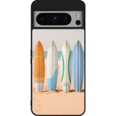 Google Pixel 8 Pro Case Hülle - Silikon schwarz Summer surfboard 2025