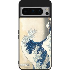 Coque Google Pixel 8 Pro - Silicone rigide noir Tableau art - La Grande Vague de Kanagawa - Hokusai