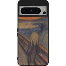 Coque Google Pixel 8 Pro - Silicone rigide noir Tableau art - Le Cri - Edvard Munch