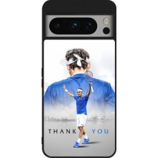 Google Pixel 8 Pro Case Hülle - Silikon schwarz Thank you Roger