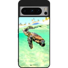 Google Pixel 8 Pro Case Hülle - Silikon schwarz Turtle Underwater