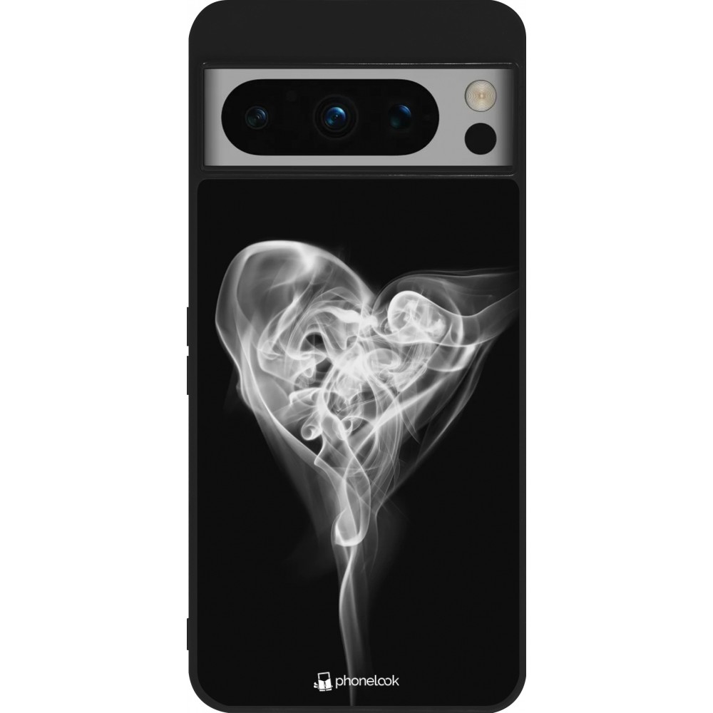 Google Pixel 8 Pro Case Hülle - Silikon schwarz Valentine 2022 Black Smoke