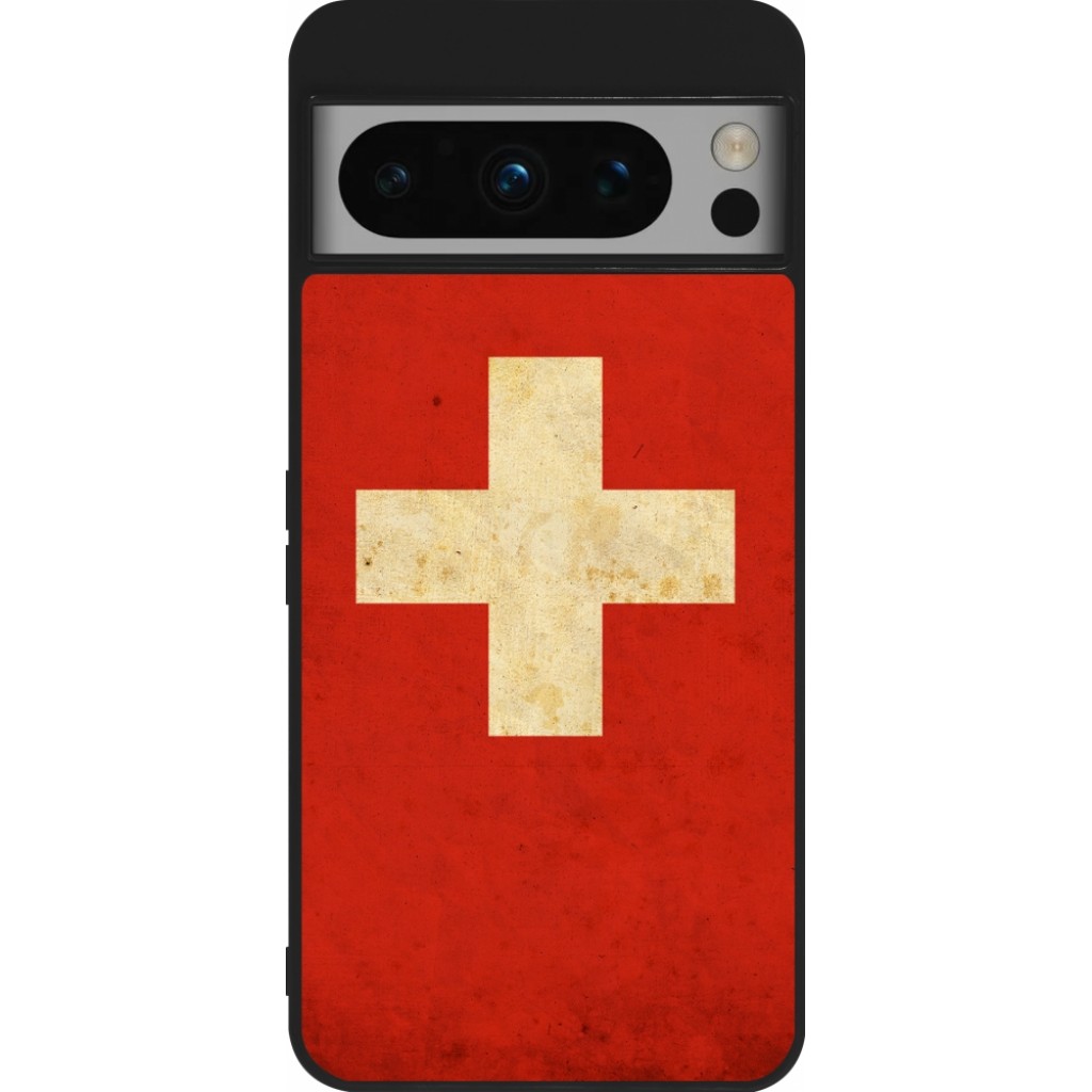 Coque Arrière Gel Silicone Pour Google Pixel 8 Pro - Noir - Avec 2 Verres Trempés - Neuf
