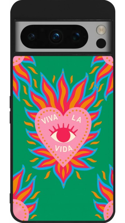 Coque Google Pixel 8 Pro - Silicone rigide noir Viva la vida 2026
